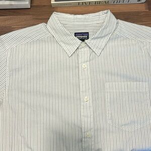 White Patagonia button down shirt